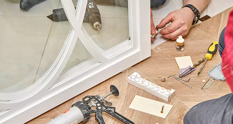 Interior Patio Door Casing Repair in Pensacola, FL